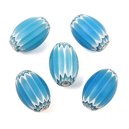 Handmade Millefiori Glass Beads GL-CBAAE72-01A-01-1