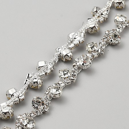 Glass Rhinestone Sewing Ornament Accessories DIY-WH0671-039A-1