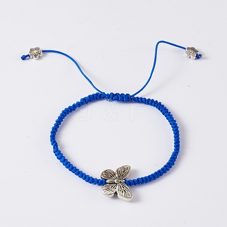 Adjustable Nylon Cord Braided Bead Bracelets BJEW-TA0001-04J-1