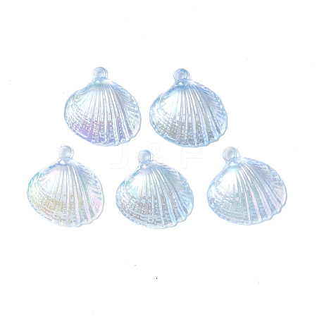 UV Plating Opaque Acrylic Pendants PACR-M003-16E-1