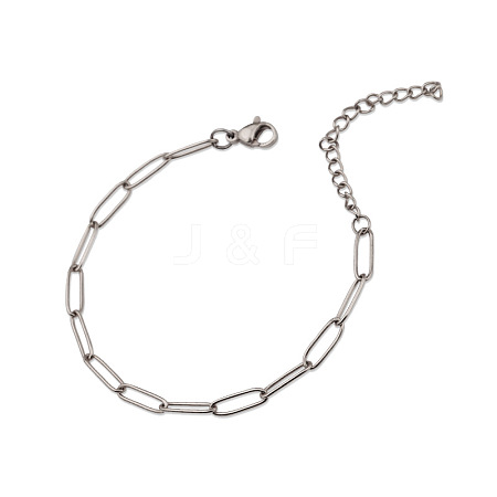 304 Stianless Steel Paperclip Chains STAS-CJC0003-18P-07-1