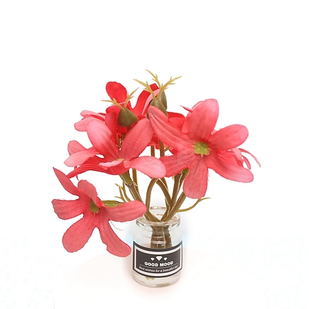 Plastic Flower Miniature Ornaments PW-WG0299B-01-1