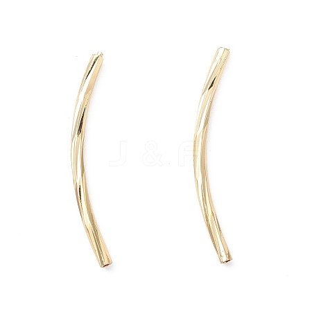 Rack Plating Brass Tube Beads LS-KK-L155-42G-1