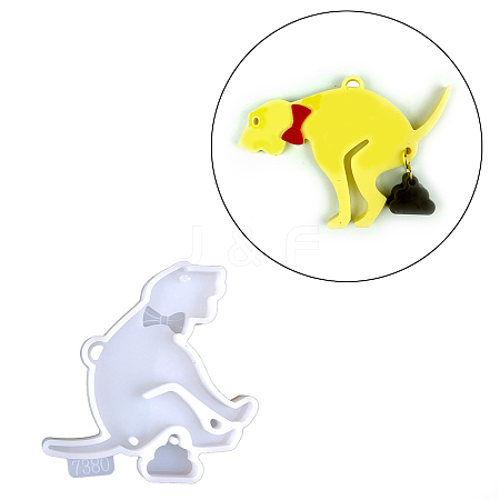 DIY Christmas Theme Pendant Food Grade Silicone Molds XMAS-PW0001-013B-1