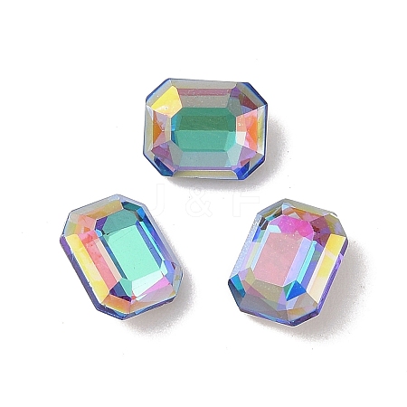 Glass Rhinestone Cabochons RGLA-L029-03A-BBLA-1