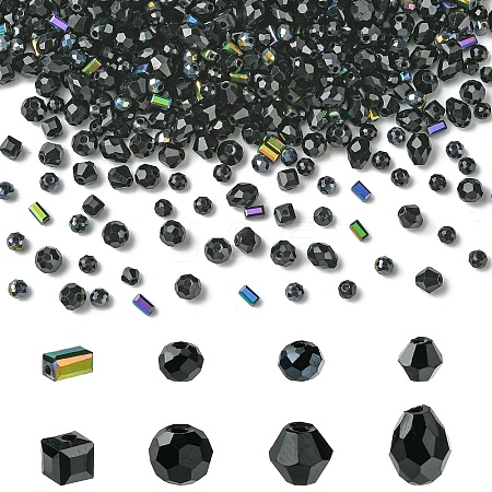 8 Strands 8 Styles Glass Bead Strands GLAA-YW0004-44F-1