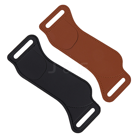 HOBBIESAY 2Pcs 2 Colors Imitation Leather Folding Knife Protective Case FIND-HY0003-08-1