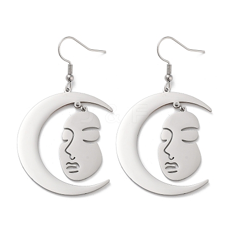 Non-Tarnish 304 Stainless Steel Dangle Earrings EJEW-P271-13P-1