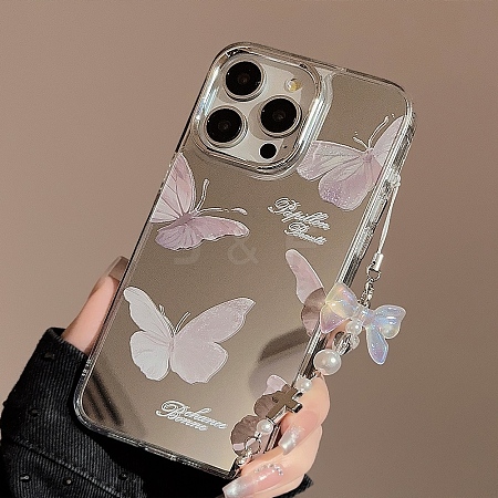 Ins mirror Butterfly Cartoon Shell TPU Plastic Mobile Phone Cover PW-WGD834D-07-1