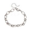 8MM 304 Stainless Oval Link Chain Bracelets SA-CBA725A-27P-4