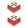 Christmas Theme Alloy Enamel Pendants ENAM-T020-10O-2