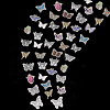 CHGCRAFT 2 Bags 2 Styles Butterfly PET Self Adhesive Laser Stickers Sets STIC-CA0001-02-1