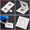 Cardboard Staple Type Coin Mylar Flip Holder Cover Case AJEW-WH0052-06B-2