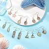 Natural Paua Shell Dangle Earrings EJEW-JE06274-1