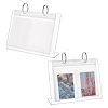 4 Inch Acrylic Desk Calendar Storage Photo Albums Stands AJEW-WH0819-011B-1
