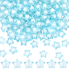 120Pcs Transparent Acrylic Beads TACR-SP0001-11C-1