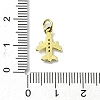 Brass Micro Pave Claer Cubic Zirconia Charms KK-H475-41G-3