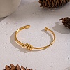 304 Stainless Steel Open Cuff Bangles for Women RM8954-1-1