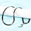 5MM 304 Stainless Steel Flat Snake Chain Necklaces for Women Men NJEW-Z115-05EB-1