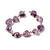 Electroplated Raw Rough Natural Amethyst Beads Strands G-Z131-J02-08-3