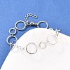 304 Stainless Steel Link Chain Bracelets for Women BJEW-P373-03A-P-2