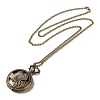 Alloy Glass Pendant Pocket Necklace WACH-S002-11AB-2