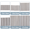 DICOSMETIC 300Pcs 6 Style 304 Stainless Steel Tube Beads STAS-DC0013-23-3