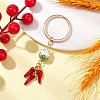 Porcelain & Alloy Enamel Keychain KEYC-JKC01156-03-2