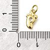 Brass Micro Pave Cubic Zirconia Pendants KK-Z093-18G-3