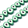 Handmade Polymer Clay Bead Strands CLAY-S091-004A-01-1