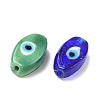 Handmade Evil Eye Lampwork Beads Strands LAMP-G168-06-4