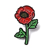 Poppy Flower Enamel Pins JEWB-A038-10A-EB-1