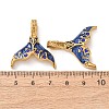 304 Stainless Steel Enamel Pendants STAS-Z193-10G-04-3