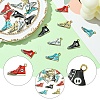 20Pcs 5 Colors Alloy Enamel Pendants ENAM-YW0004-52-3