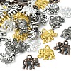 50Pcs 5 Colors Tibetan Style Alloy Charms FIND-FS0001-24-4