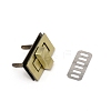 Zinc Alloy Bag Twist Lock Accessories AJEW-WH0258-078D-1