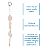 Elecrelive 3Pcs 3 Style Irregular Gemstone Hanging Pendant Decoration HJEW-EL0001-09-10