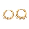 304 Stainless Steel Hoop Earring Findings STAS-D183-02F-G-1