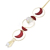 Shell Moon Hanging Ornaments HJEW-P016-01G-C-2