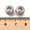 925 Sterling Silver Cubic Zirconia European Beads STER-F061-08P-2