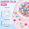 200Pcs Opaque Acrylic Bead Frames TACR-SP0001-17-2