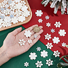 100Pcs 4 Styles Christmas Opaque & Transparent Resin Cabochons RESI-NB0002-15-3