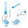 3Pcs PVC Tortoise Pendant Keychains KEYC-TADJ0001-02B-3