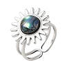 Stainless Steel Cuff Open Rings RJEW-JR01077-01-4