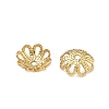 Flower Grade AAA Brass Fancy Bead Caps KK-O093-15-NR-1