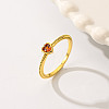 Sweet Romantic Heart Ring with Copper and Zircon MC9618-1-4