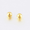Stainless Steel Solid Round Beads STAS-F153-1mm-G-2