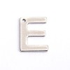 Tarnish Resistant 304 Stainless Steel Letter Charms X-STAS-O072-E-1