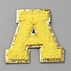 Letter A Computerized Towel Embroidery Cloth Self Adhesive Patches PATC-WH0007-37B-02-1