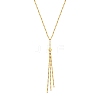 Stainless Steel Tassel Dapped Chain Necklaces PW-WG269F5-01-1